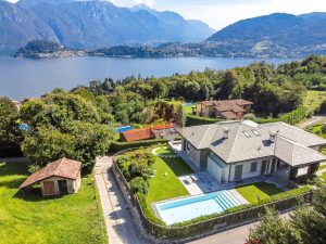Super modern villa on lake Como for sale with superb lake view to Bellagio